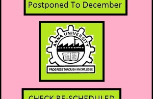 anna university exams postponed